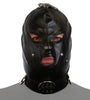 UNTAMED BLACK FAUX LEATHER STRAP HOOD