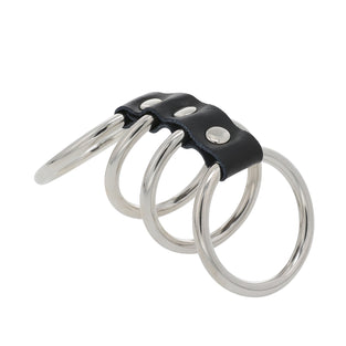 EROGENOUS ZONE 5 RING GATE OF PLEASURE - BLACK