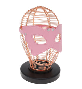 SEXCAPADES PINK FAUX LEATHER BUTTERFLY MASK