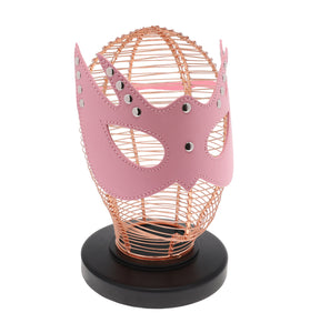 SEXCAPADES FAUX LEATHER STUDDED OWL MASK W/ EARS