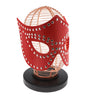 SEXCAPADES RED FAUX LEATHER STUDDED PARTY MASK