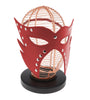 SEXCAPADES RED FULL FACE MASK W/RIVETS