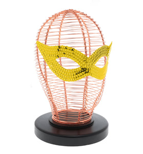 SEXCAPADES GOLD SEQUIN CAT EYE MASK