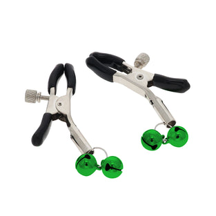 EROGENOUS ZONE NIPPLE CLAMPS - GREEN BELLS