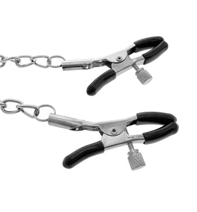 EROGENOUS ZONE NIPPLE AND CLITORAL CLAMP W/ CHAIN