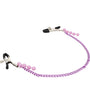 EFFECTIVE BEHAVIOR PURPLE METAL AND BEADED ADJUSTABLE NIPPLE CLAMPS