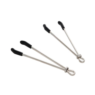 EROGENOUS ZONE TWEEZER NIPPLE CLAMPS - SILVER