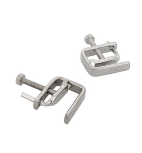 EROGENOUS ZONE SILVER METAL NIPPLE VISE SMALL
