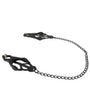 EFFECTIVE BEHAVIOR BLACK CLOVER NIPPLE CLAMPS W/ CHAIN
