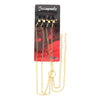 SEXCAPADES BODY CHAIN/NIPPLE AND LABIA CLAMPS - GOLD