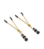 EFFECTIVE BEHAVIOR TWEEZER NIPPLE CLAMPS W/ BEADS