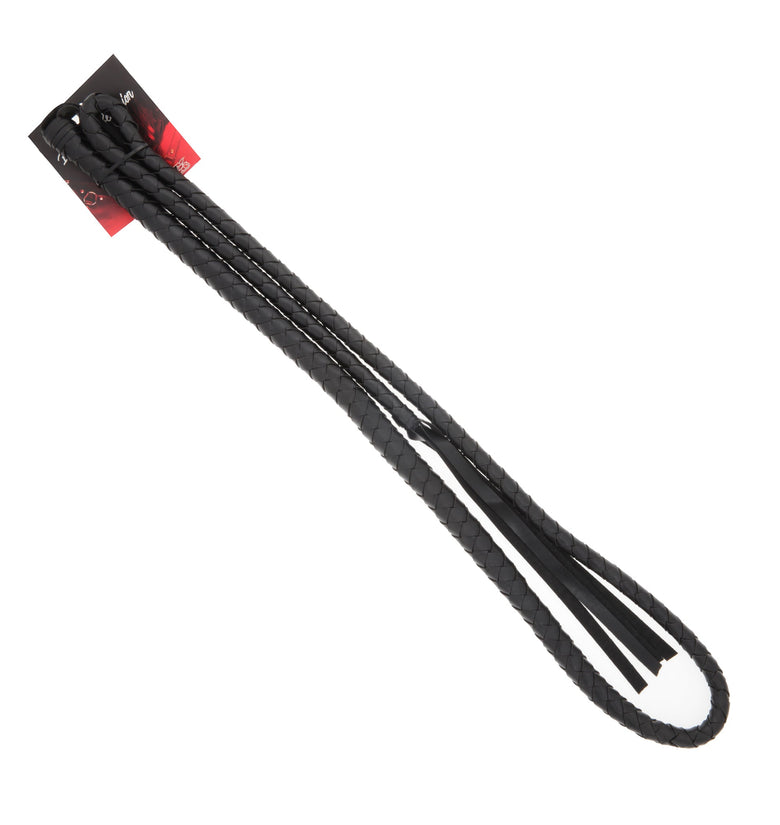 WHIP BLACK PVC 74IN