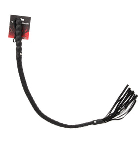 EFFECTIVE BEHAVIOR 36IN LEATHER WHIP - BLACK