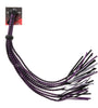 CAT OF NINE TAILS PURPLE/BLACK 29IN PVC