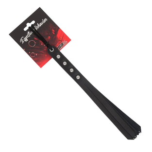 EFFECTIVE BEHAVIOR 10IN LEATHER FLOGGER - BLACK