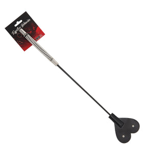 CROP BLACK PVC HEART TIP