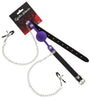 BALL GAG PURPLE W/ADJUSTABLE NIPPLE CLAMPS