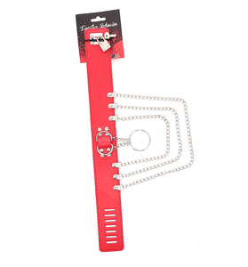 COLLAR RED W/ CHAIN