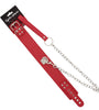 COLLAR RED 2IN THICK PVC W/LEASH