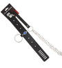 EFFECTIVE BEHAVIOR BLUE JEWEL RIVIT COLLAR,LEASH - BLACK