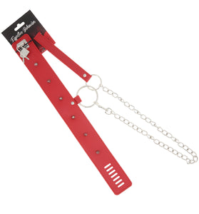 EFFECTIVE BEHAVIOR SPIKE RIVIT COLLAR,LEASH - RED