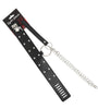 COLLAR BLACK W/CIRCLE RIVETS W/LEASH