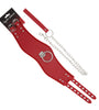COLLAR RED PVC THROAT GUARD W/LEASH