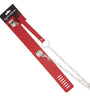 COLLAR RED PVC W/LOCK AND LEASH