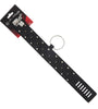 COLLAR BLACK W/METAL STUDS-LARGE RING-LOCK