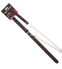COLLAR BLACK/HEART PATTERN W/LEASH