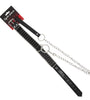 COLLAR BLACK /METAL W/LEASH