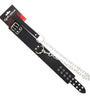 COLLAR BLACK PVC DOUBLE BUCKLE W/LEASH
