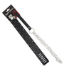 COLLAR BLACK W/METAL STUD-LOOP-LEASH