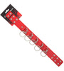 COLLAR RED PVC W/MULTI-LOOPS