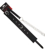 COLLAR BLACK PVC W/JEWEL BUCKLE AND LEASH
