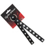 COLLAR BLACK PVC W/DIAMOND RIVOT AND RING CENTER