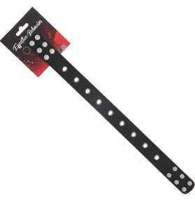 COLLAR BLACK PVC with METAL STUDS