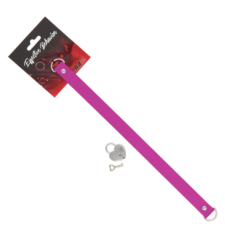 PVC Collar Berry with Heart Lock