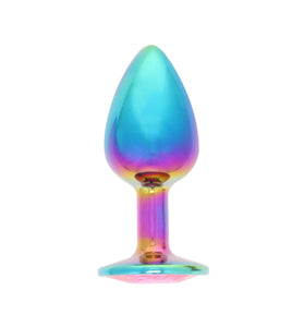 MULTICOLOR ALLOY SMALL PLUG/PINK JEWEL