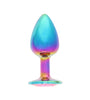 MULTICOLOR ALLOY SMALL PLUG/PINK JEWEL
