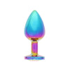 BOTTOM JEWELS MULTICOLOR ALLOY W/ PURPLE JEWEL MEDIUM PLUG