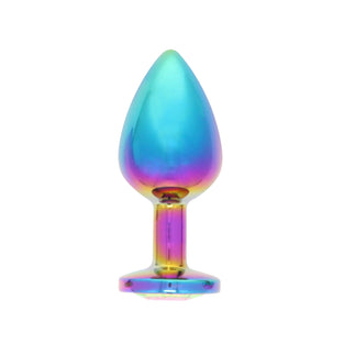BOTTOM JEWELS MULTICOLOR ALLOY W/ PURPLE JEWEL MEDIUM PLUG