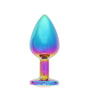 BOTTOM JEWELS MULTICOLOR ALLOY W/ PURPLE JEWEL MEDIUM PLUG