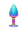 BOTTOM JEWELS MULTICOLOR ALLOY W/ PINK JEWEL MEDIUM PLUG