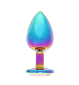 MULTICOLOR ALLOY LARGE PLUG/RAINBOW JEWEL
