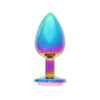 BOTTOM JEWELS MULTICOLOR ALLOY W/ PINK JEWEL LARGE PLUG