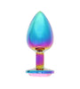 BOTTOM JEWELS MULTICOLOR ALLOY W/ PINK JEWEL LARGE PLUG