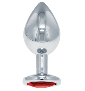 BJ STAINLESS STEEL PLUG LRG - RED