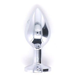 BJ STAINLESS STEEL PLUG MED - CLEAR