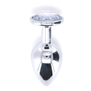 BJ STAINLESS STEEL PLUG LRG - CLEAR